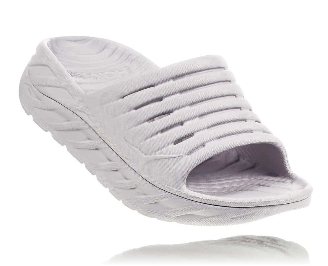 Hoka One One Ora Recovery Slide South Africa - Womens Recovery Sandals - White / Indigo,CSRYU-8261